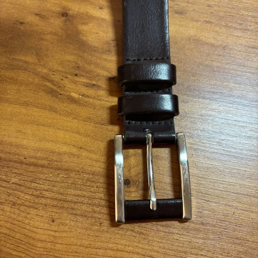 Men's Brown Leather Belt Made in the USA Size Large
